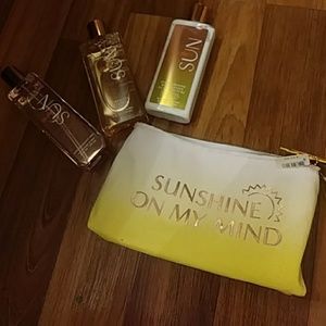 Sunshine on my mind in the sun bath and body set
